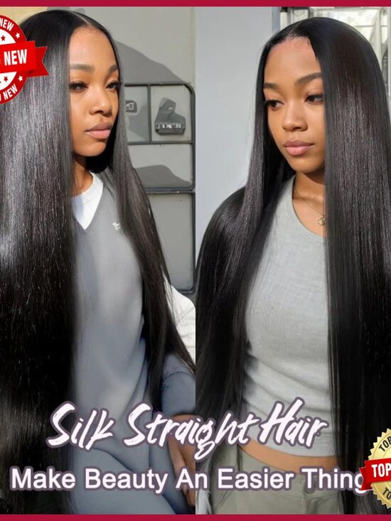Brazilian Virgin Human Hair Extensions 20 22 24 Inch Straight Bundles